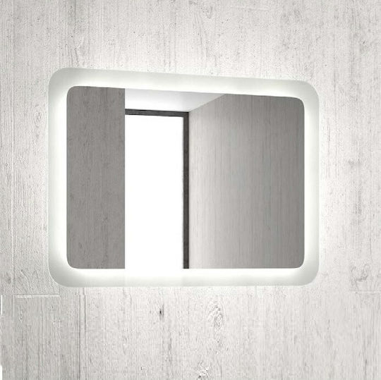 Karag Adel ADEL100 Ορθογώνιος Led 100x60cm Λευκός