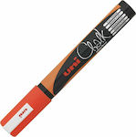 Uni-Ball Chalk Marker PWE-5M Marker Orange Blackboard Liquid Chalk for Glass Φωσφοριζε 1.8-2.5mm