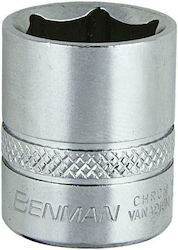 Benman Socket Hex with Square Drive 1/4" Diameter 8mm