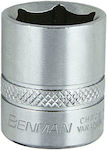 Benman Socket Hex with Square Drive 1/4" Diameter 8mm