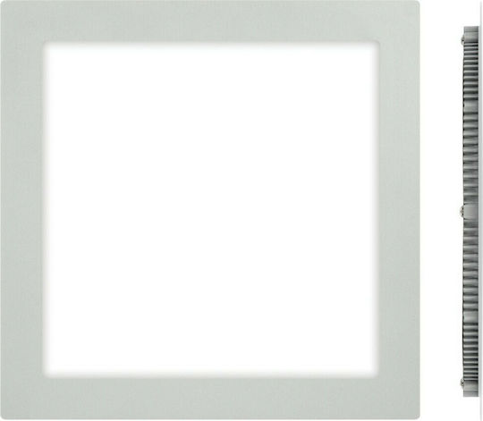 VK Lighting Τετράγωνο Χωνευτό LED Panel 24W με Φυσικό Λευκό Φως 4000K 23.5x23.5εκ.
