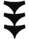 Helios Women's Cotton Brazil Black 3Pack