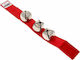 Nino Percussion Wrist Bell με 3 Κουδούνια Κόκκινο
