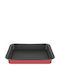 Pal Colors Baking Pan Rectangular Aluminum with Non-stick Coating Hibiscus 33x41cm