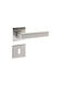 Import Hellas Lever Middle Door with Rosette Pair with Rosette Nickel