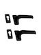 Domus 6110 Espag Window Pair with Rosette Black