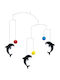 Flensted Mobiles Kinder Dekoratives Zimmermobil Tiere Schwarz 50x45cm