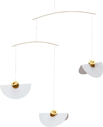 Flensted Mobiles Детско Декоративно Мобиле за Стая Бял Circular Angels 37x50см