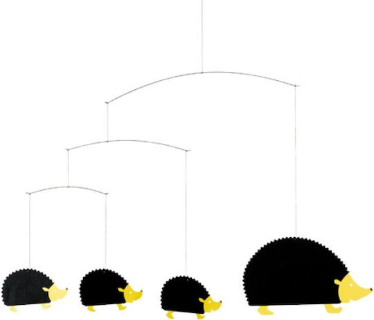 Flensted Mobiles Παιδικό Διακοσμητικό Μόμπιλε Δωματίου Μαύρο Σκαντζόχοιροι 34εκ.