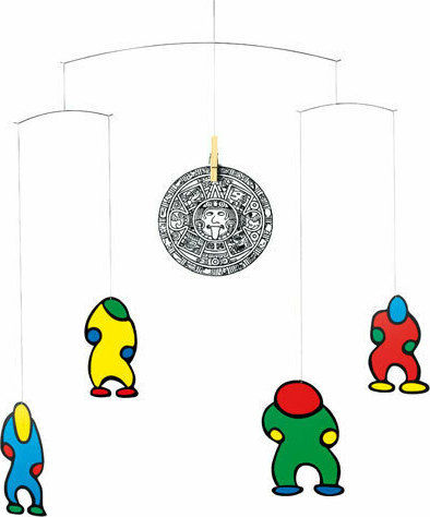 Flensted Mobiles Kids Wall Decor Hanging Wooden Fluxus 46cm