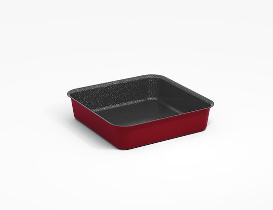 Keystone Electra Granite Tavă De Copt Din Aluminiu Cu Acoperire Din Piatră Roșie