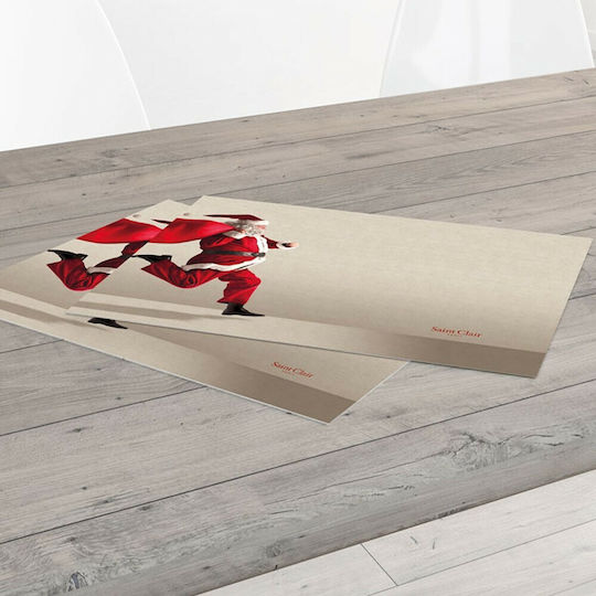 Saint Clair 3011 Christmas Placemats Plastic Beige L45xW33cm.