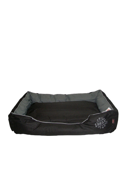 Pet Interest Rectangular Sofa Dog Bed Black 55x45cm