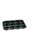 Veltihome Форма за сладкарство за къпкейкове/мъфини от алуминий 12 места 39x29.5x3бр 1бр