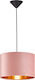 Fischer Honsel Aura Pendant Light for Socket E27 Pink 30x140cm