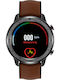 DAS.4 SQ12 Smartwatch με Παλμογράφο (Καφέ)