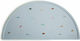 Mushie Silicone Baby Placemat Retro Cars Light Blue