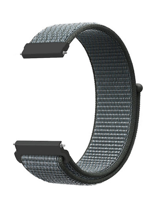 Nylon Velcro Armband Stoff Gray (Galaxy Watch (46mm) / Gear S3) EDA00741301W