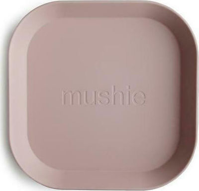 Mushie Детска Чиния За Хранене Παιδικό Πιάτο от Пластмаса Blush 2бр 2304019