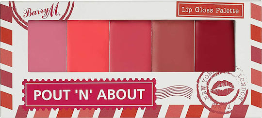 Barry M Pout 'N' About Lipgloss Lip Gloss Palette 8gr