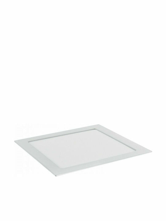 Inlight Square Recessed LED Panel 20W with Warm White Light 22.5x22.5cm