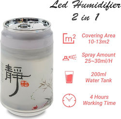 Led Humidifier 2 in 1 Λευκό