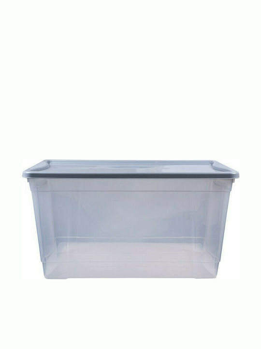 Πλαστικό Κουτί Αποθήκευσης με Καπάκι Διάφανο 76x46x40.5cm