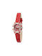 Hello Kitty Kids Analog Watch with Leather Strap Red