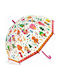 Djeco Kids Curved Handle Umbrella Δάσος with Diameter 70cm Multicolour DD