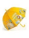 Djeco Kinder Regenschirm Gebogener Handgriff Σαβάνα Gelb mit Durchmesser 70cm.
