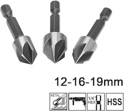 Ingco Metal Cutters Cutter Bit with Diameter 12mm Set 3pcs DBCS0031