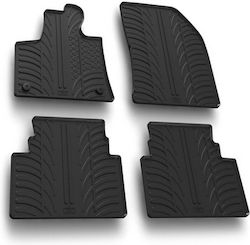 Lampa Set of Front and Rear Mats Tray Type 4pcs from Rubber for Citroen C5 Aircross Black