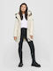 Only Women's Long Parka Jacket for Winter with Detachable Hood Ice