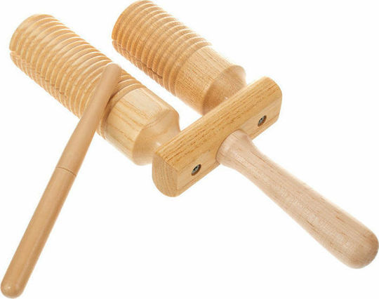 Gewa Κουδούνα Club Salsa Wooden Agogo Χειρός