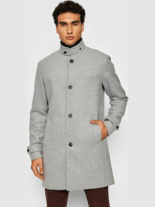 Men's Coat Light Grey Melange