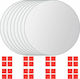 vidaXL Round Bathroom Mirror Set 15x15cm