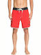 Quiksilver Men's Swimwear Bermuda Red