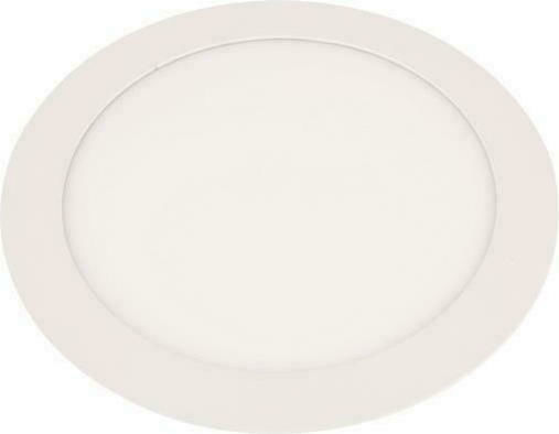 Eurolamp Rund Vertieft LED Panel 20W mit Natürliches Weiß Licht 4000K