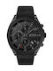 Hugo Boss Velocity Watch Chronograph Battery with Black Rubber Strap