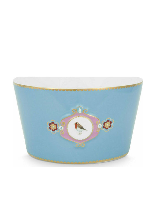 PiP Studio Love Birds Salad Bowl Porcelain Blue...