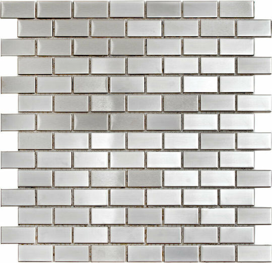 Karag D14 Плочка Стъклен Сияен 30.5x30.5см Сив