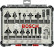 Bosch Set Router Bits for 8mm Shank Cutter Set Carbide for Groove Shaping in Wood 8mm with Guide and Bearing 15pcs