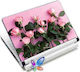 Lamtech Pink Roses αυτοκόλλητο για Laptop 12.4" Ροζ