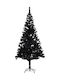 Christmas Black Tree with Metallic Base H180cm