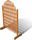 Foldable Garden Trellis Made of Wood with Rhombus Grid in Brown Colour 180x90cm