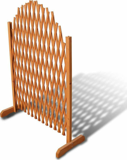 Trellis Pliabil De Grădină Din Lemn Cu Design În Grilă Rombul Maro 180x90cm
