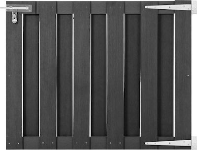 vidaXL Fence Gate from WPC in Gray Color 80cm x 1.0m