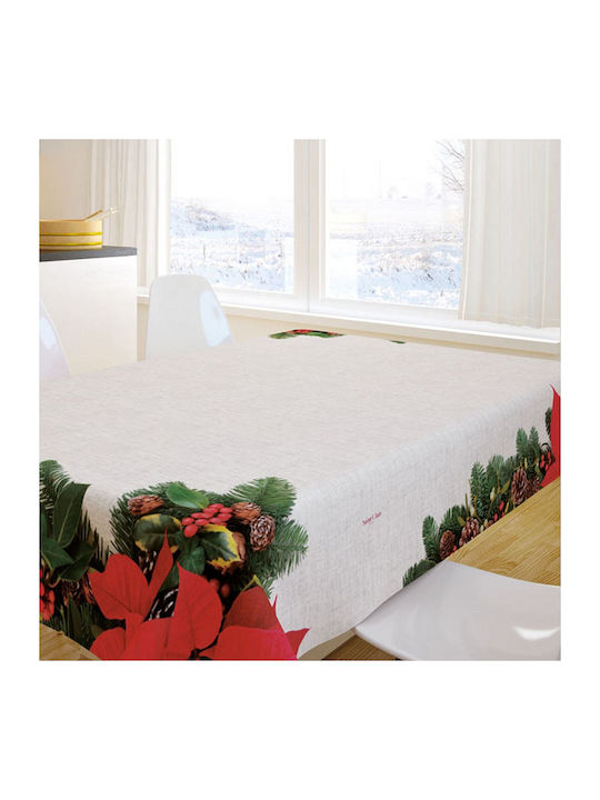 Saint Clair Christmas Fabric Tablecloth Ornamen...