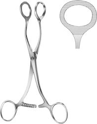 Germanos Medical & Surgical Curved Forcep 17cm Γλωσσοκάτοχο