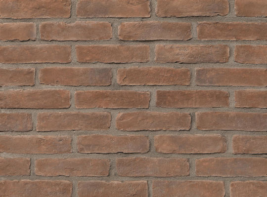 Hellas Stones Attica Brick Marrone Πέτρα Επένδυσης Τοίχων